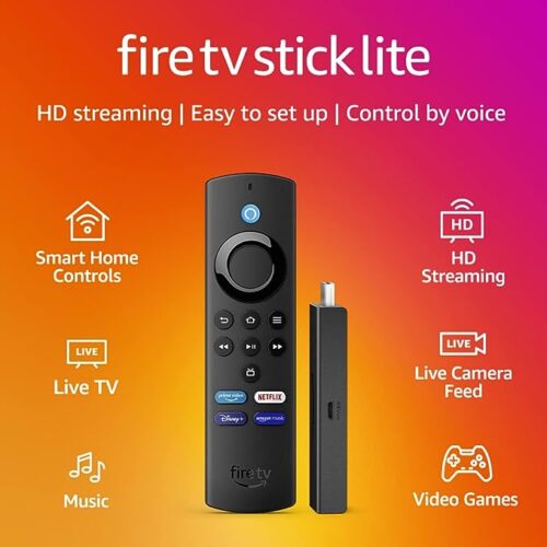 Amazon Fire TV Stick Lite with Alexa Voice Remote Lite